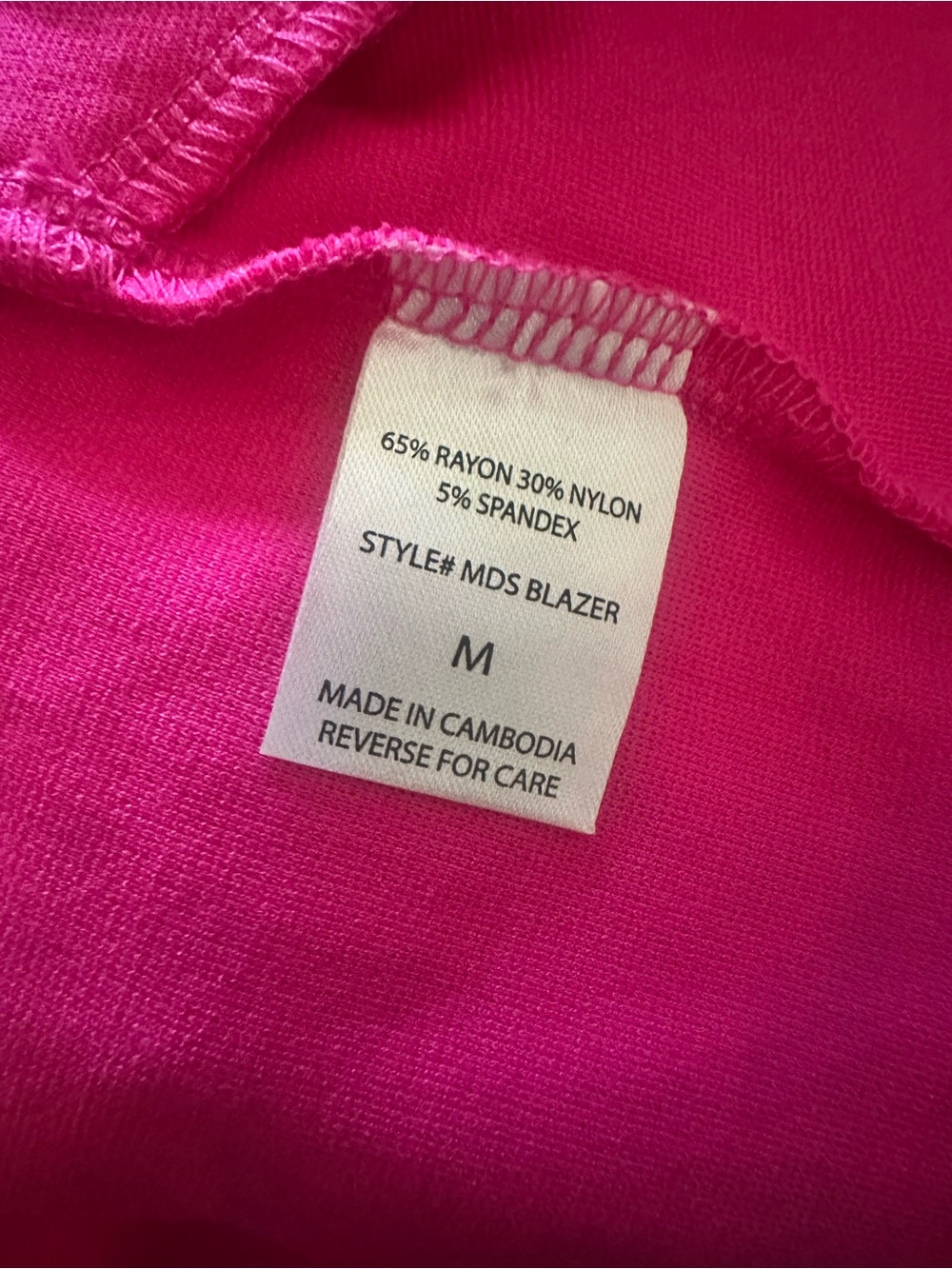Scarlett Bright Pink Open Front Blazer Jacket - Picture 8 of 9